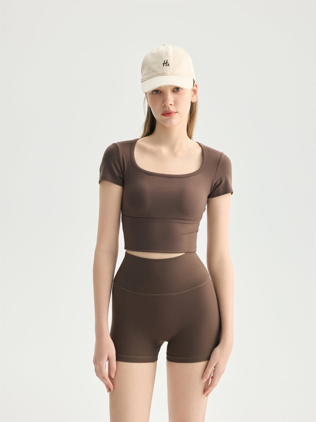 Built-In Bra Crop Tee