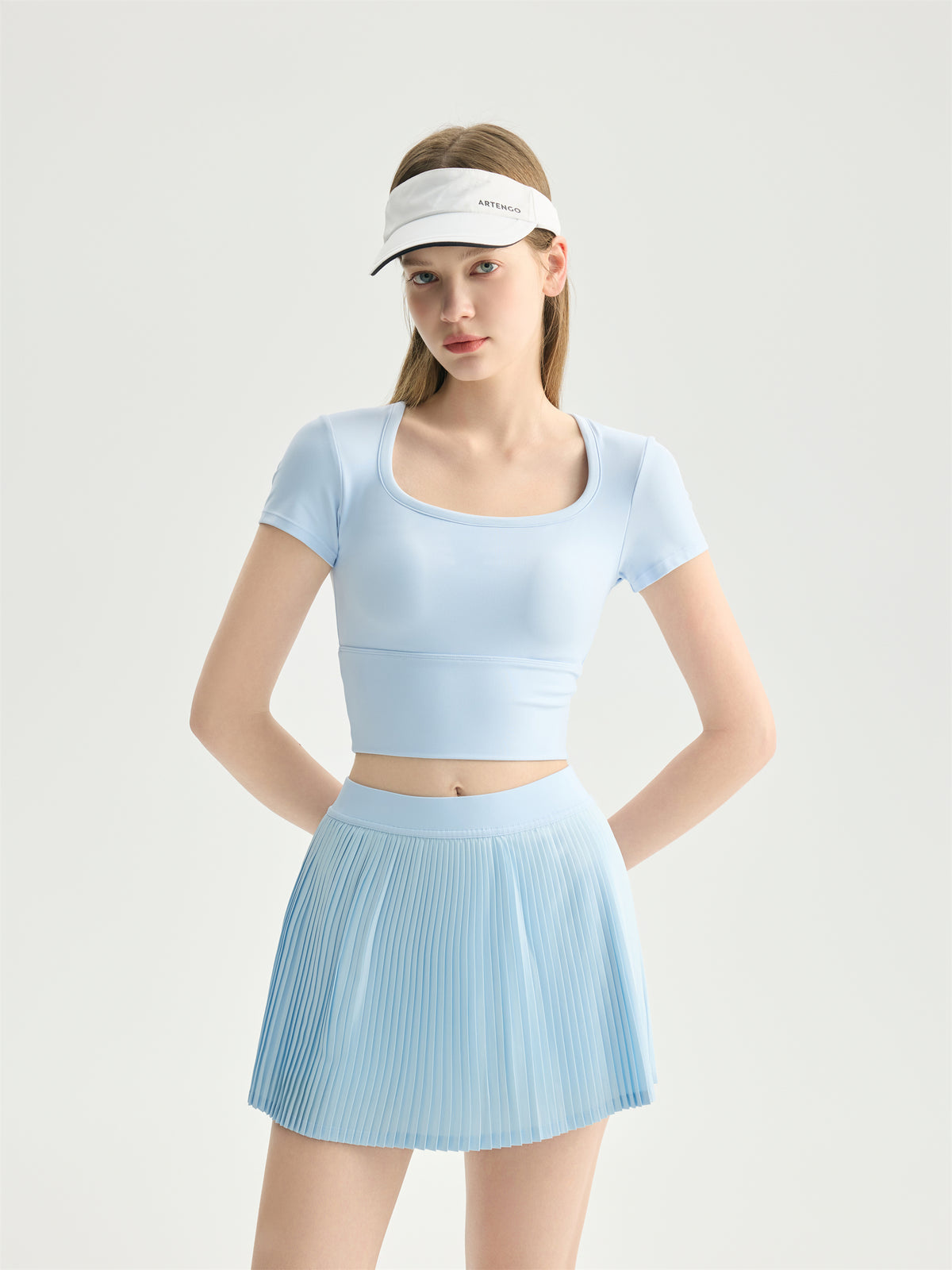 Built-In Bra Crop Tee view 2
