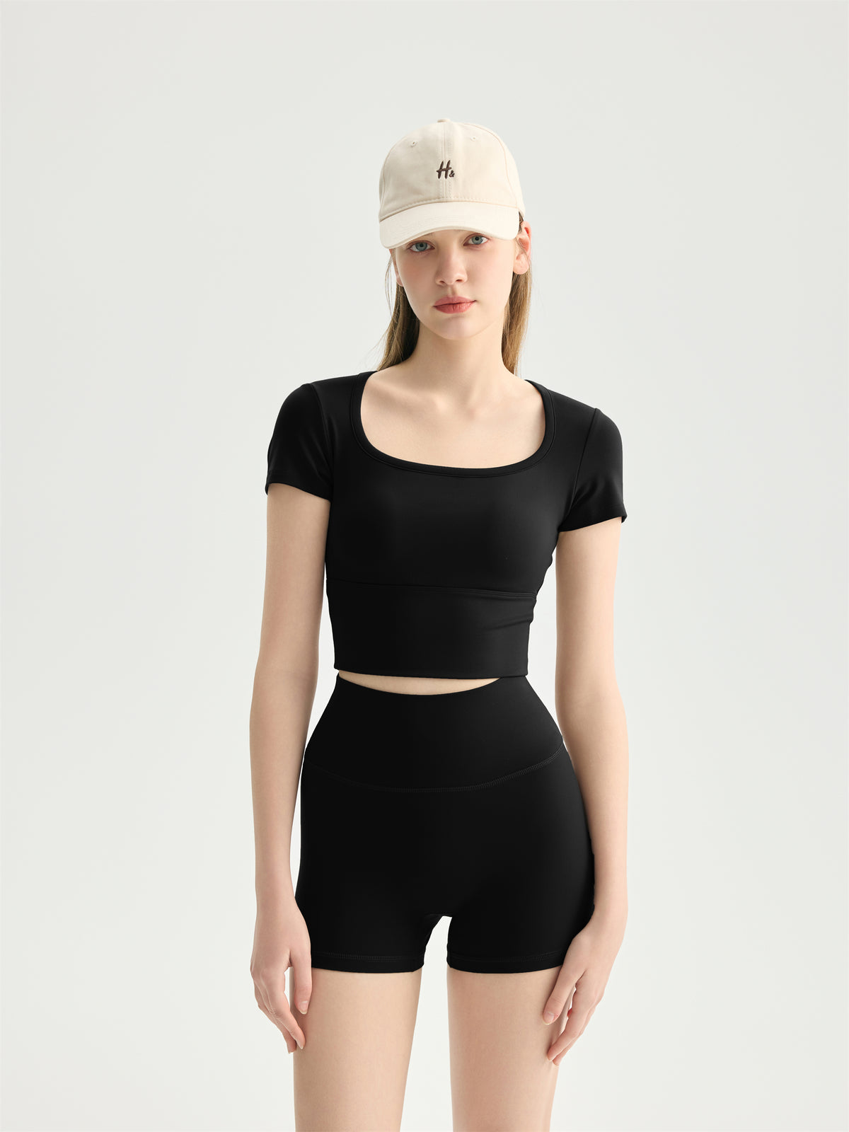 Built-In Bra Crop Tee view 5