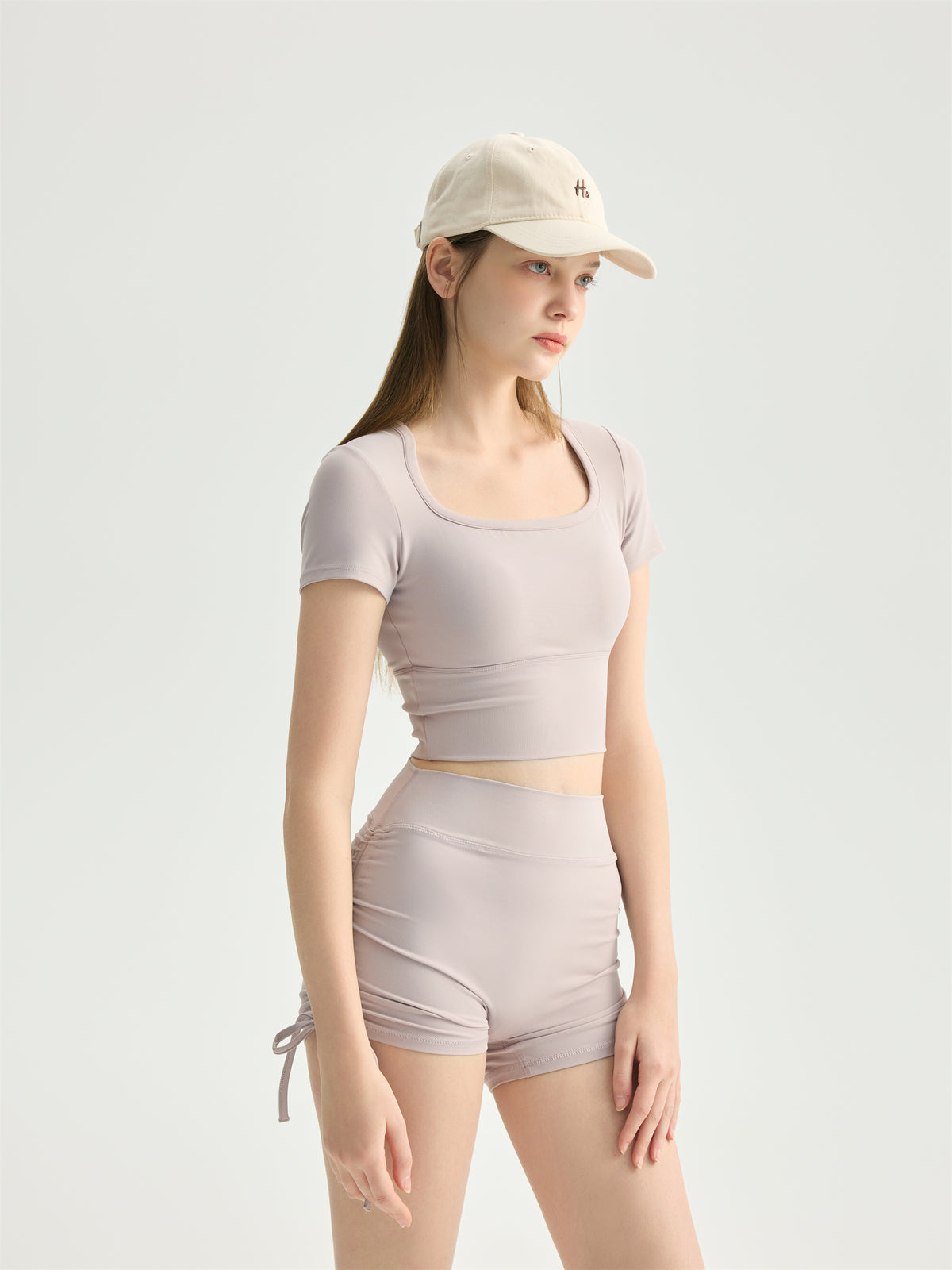 Built-In Bra Crop Tee view 6