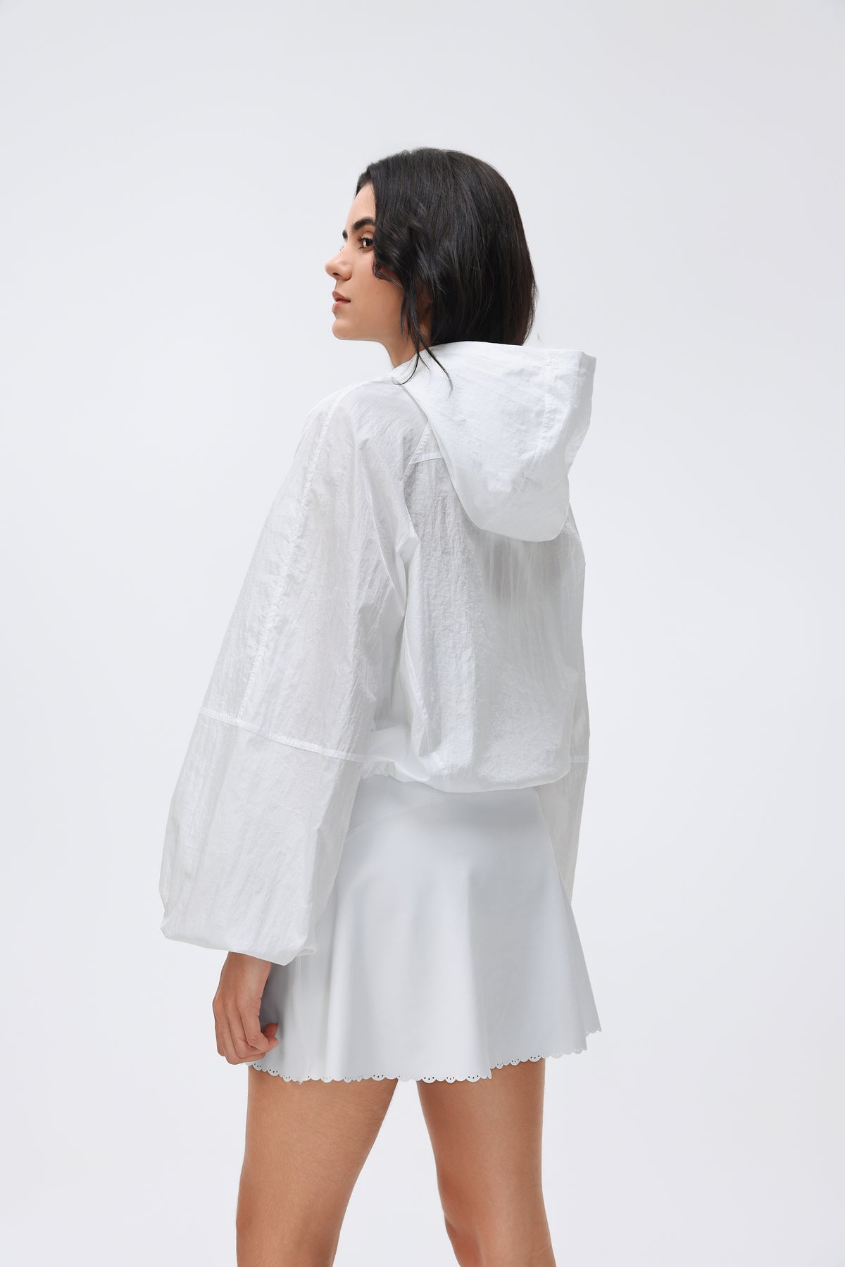Lightweight Hooded Jacket Half-placket/Breathable/Sun Protection view 2