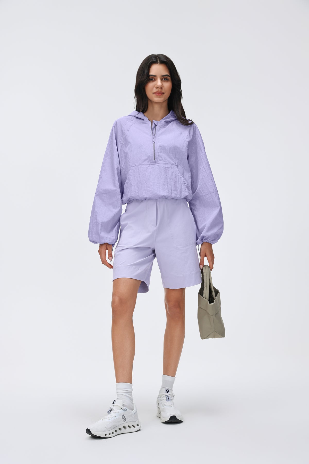 Lightweight Hooded Jacket Half-placket/Breathable/Sun Protection view 8