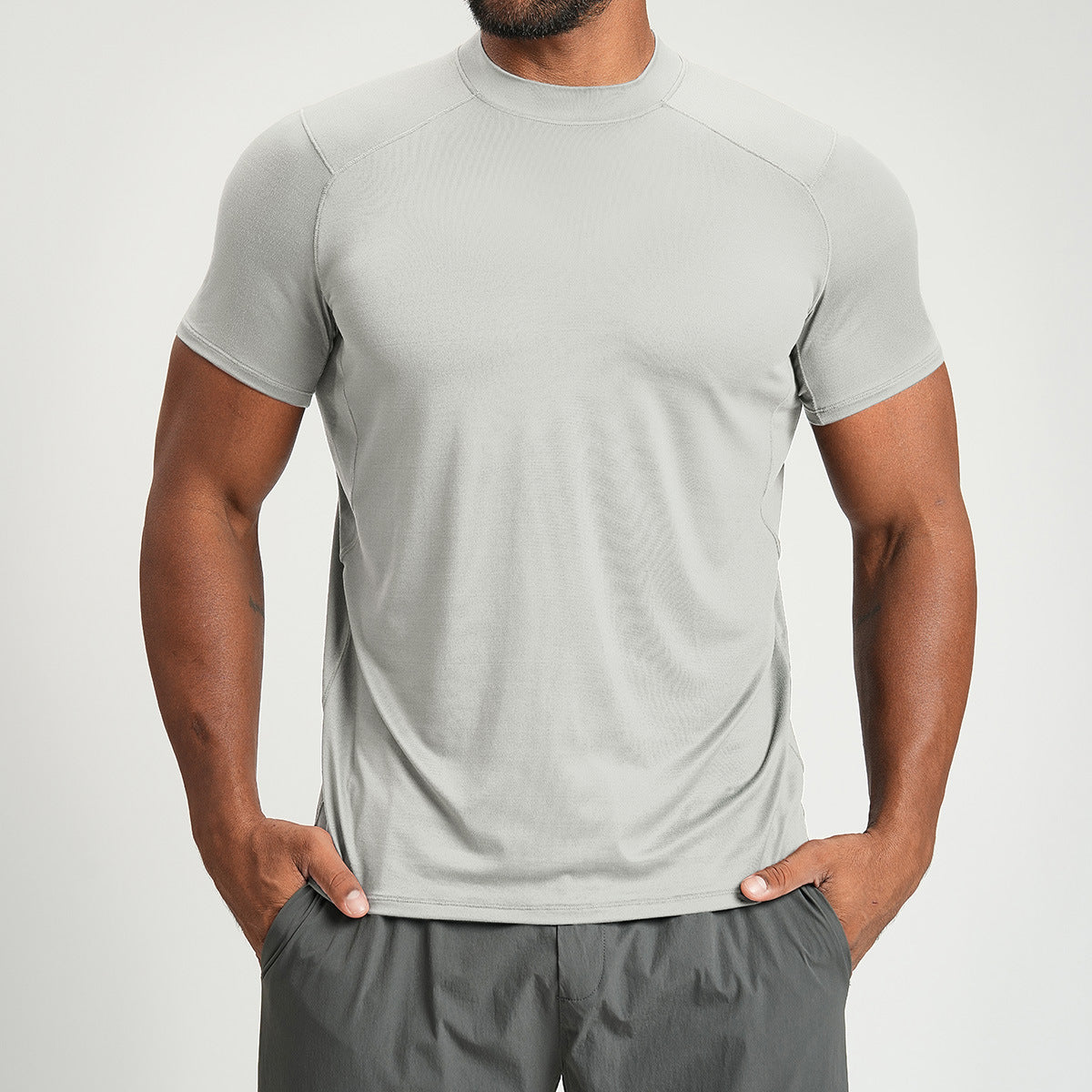 Men’s Breathable Athletic Short Sleeve Training T-Shirt view 3