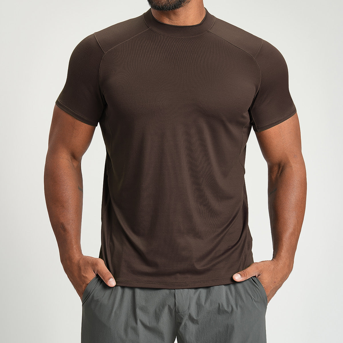 Men’s Breathable Athletic Short Sleeve Training T-Shirt view 7