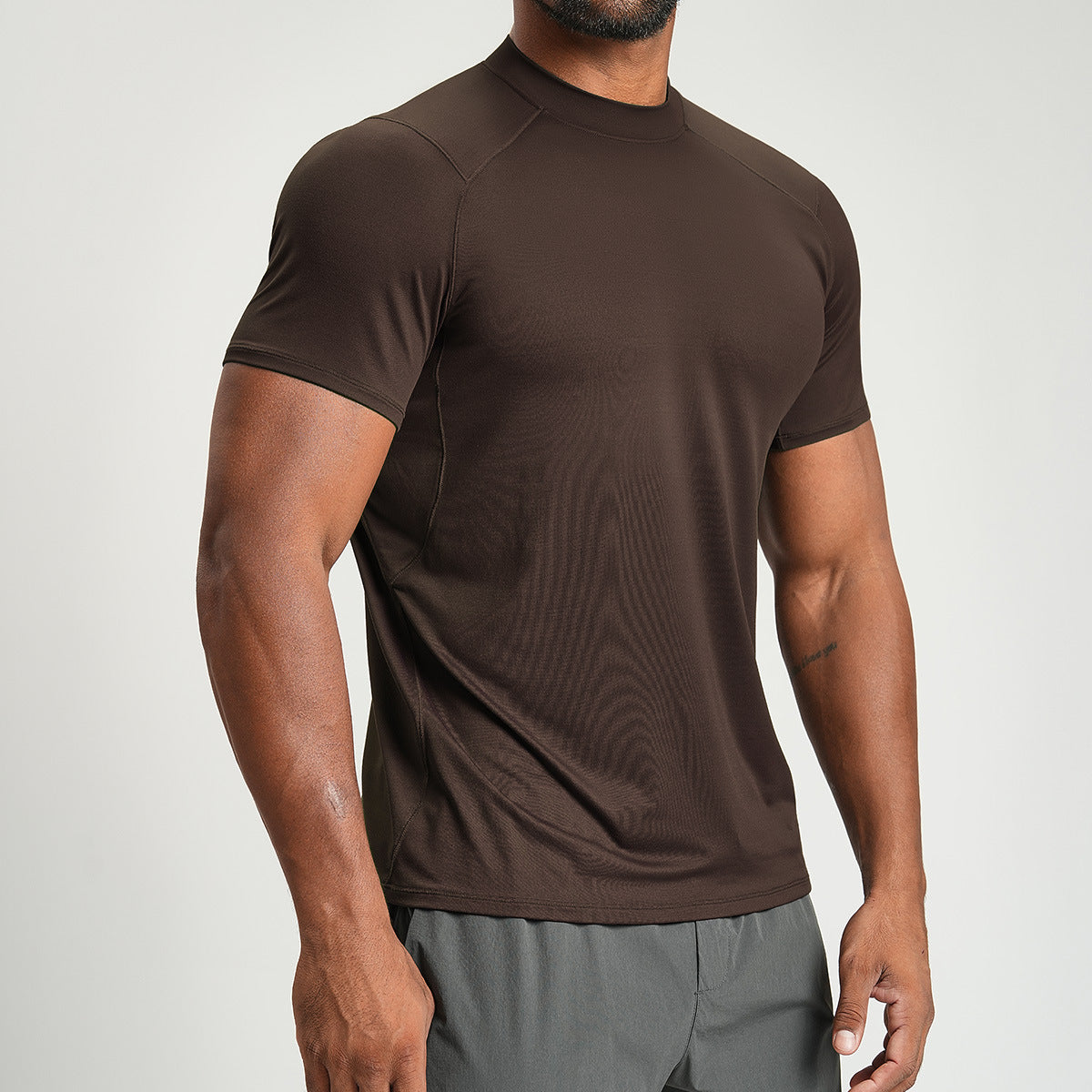 Men’s Breathable Athletic Short Sleeve Training T-Shirt view 8