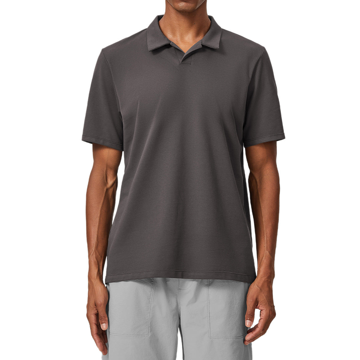 Men’s Breathable Cotton Blend Polo Shirt