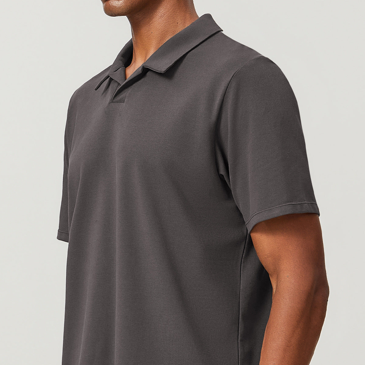 Men’s Breathable Cotton Blend Polo Shirt view 2