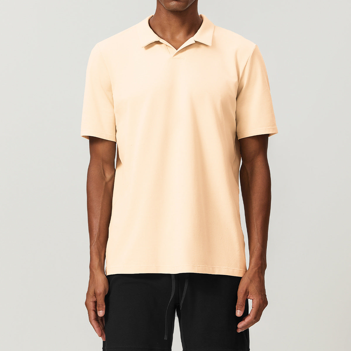 Men’s Breathable Cotton Blend Polo Shirt view 4