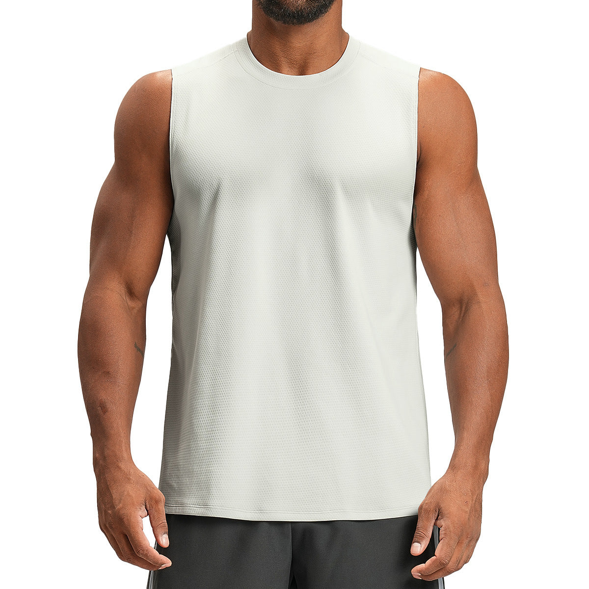 Men’s Breathable Mesh Sleeveless Training Tank view 5