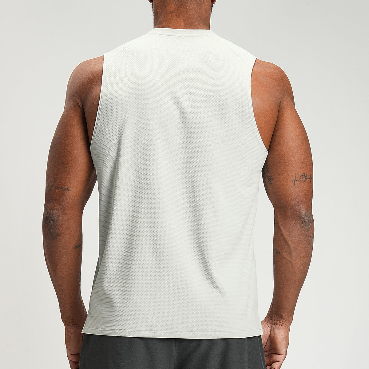 Men’s Breathable Mesh Sleeveless Training Tank view 7