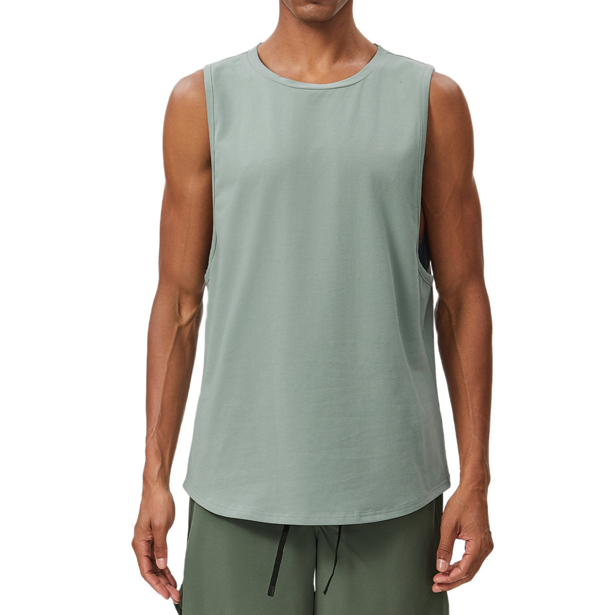 Men’s Breathable Quick-Dry Sleeveless Training Tank Top
