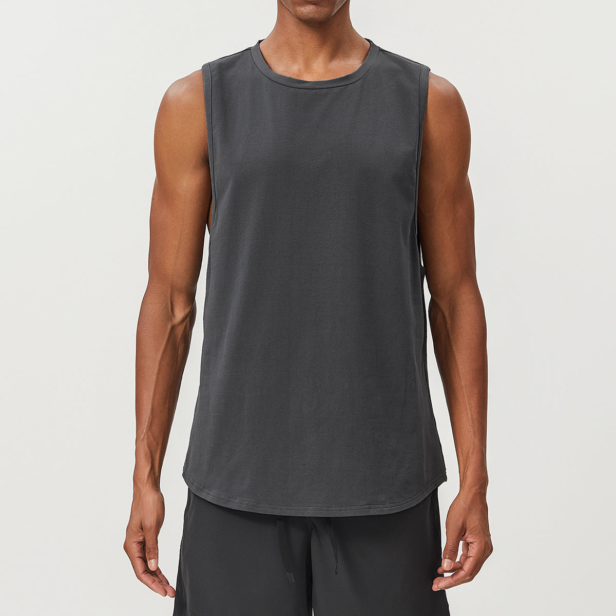 Men’s Breathable Quick-Dry Sleeveless Training Tank Top view 3