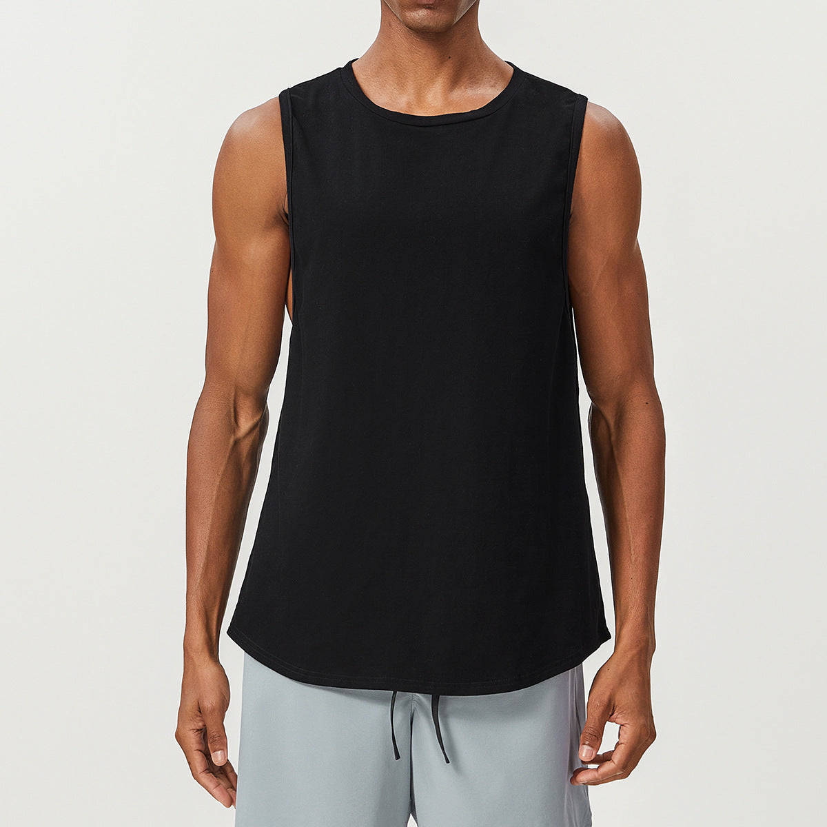 Men’s Breathable Quick-Dry Sleeveless Training Tank Top view 4