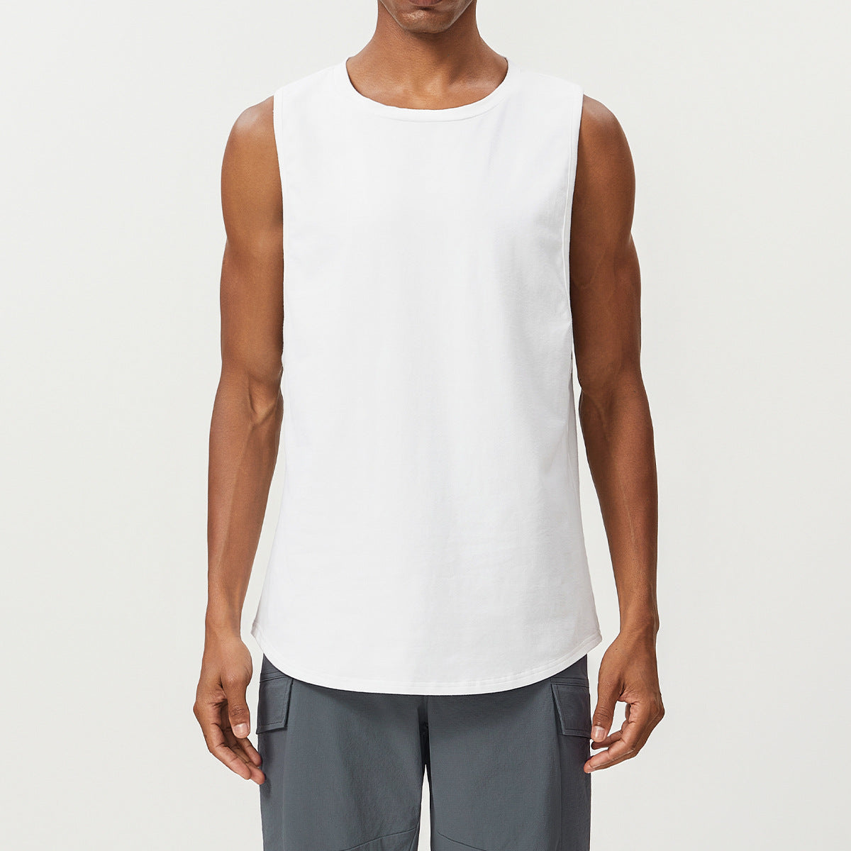 Men’s Breathable Quick-Dry Sleeveless Training Tank Top view 5