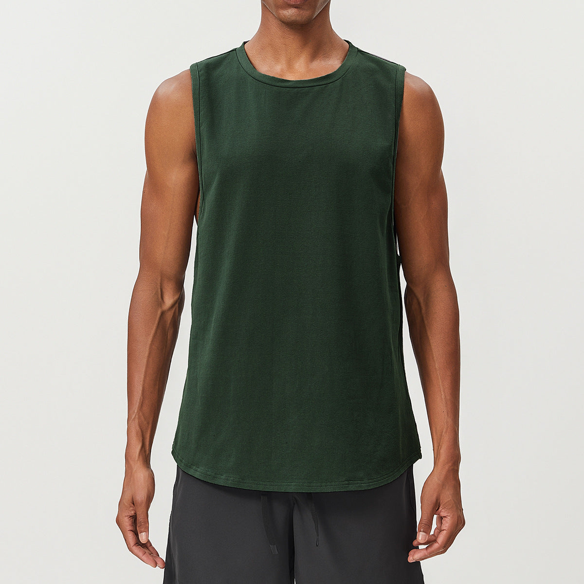 Men’s Breathable Quick-Dry Sleeveless Training Tank Top view 6