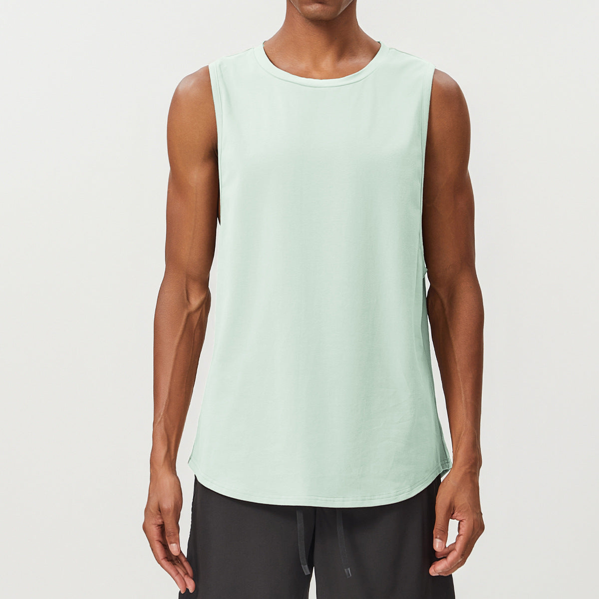 Men’s Breathable Quick-Dry Sleeveless Training Tank Top view 7