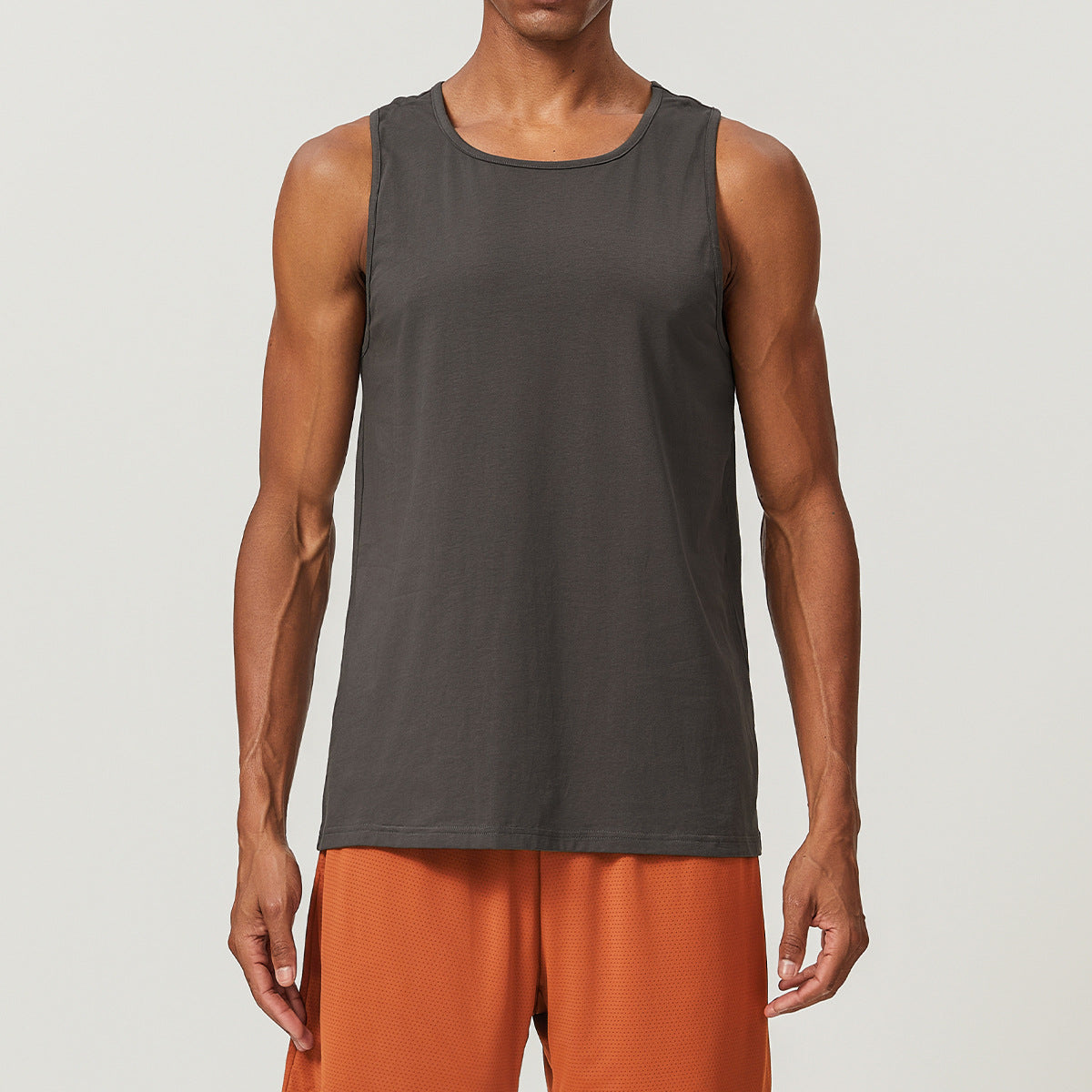 Men’s Cotton Blend Sleeveless Sports Tank Top view 2