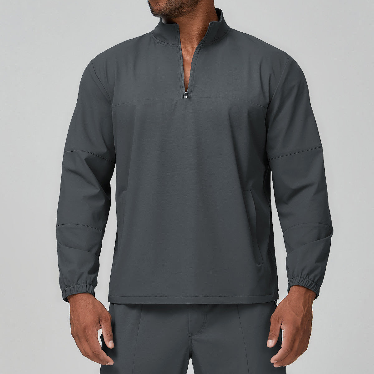 Men’s Half-Zip Long Sleeve Outdoor Training Top view 2