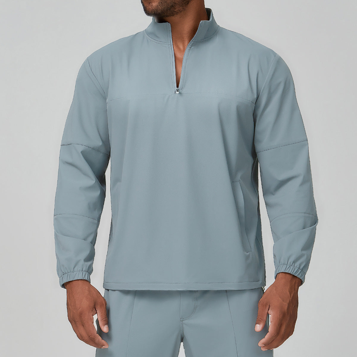 Men’s Half-Zip Long Sleeve Outdoor Training Top view 3