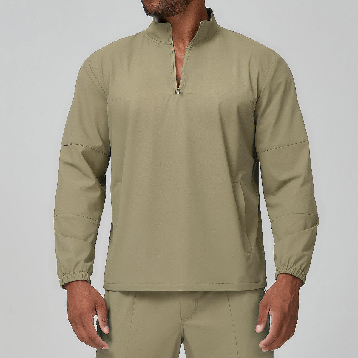 Men’s Half-Zip Long Sleeve Outdoor Training Top view 4