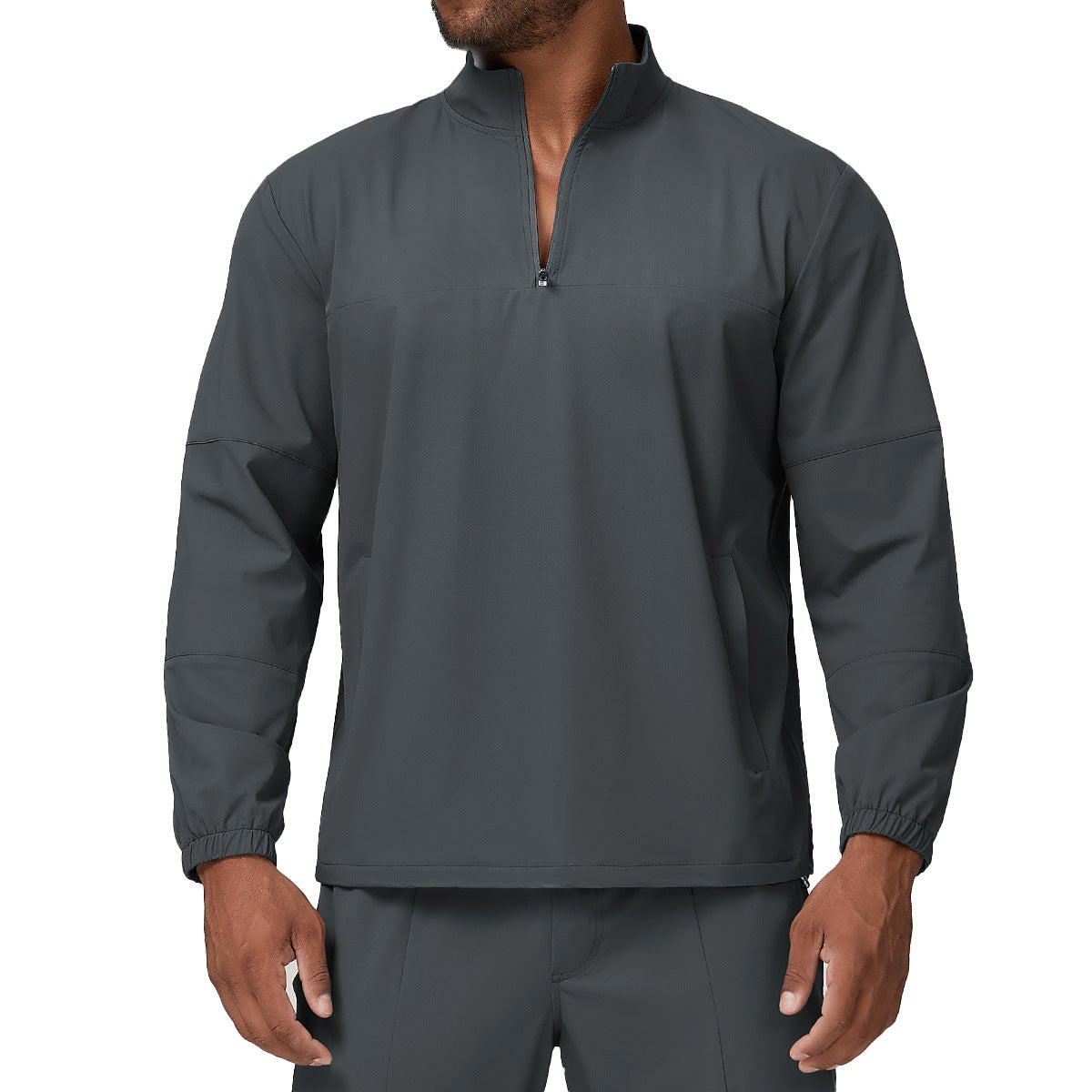 Men’s Half-Zip Long Sleeve Outdoor Training Top view 8