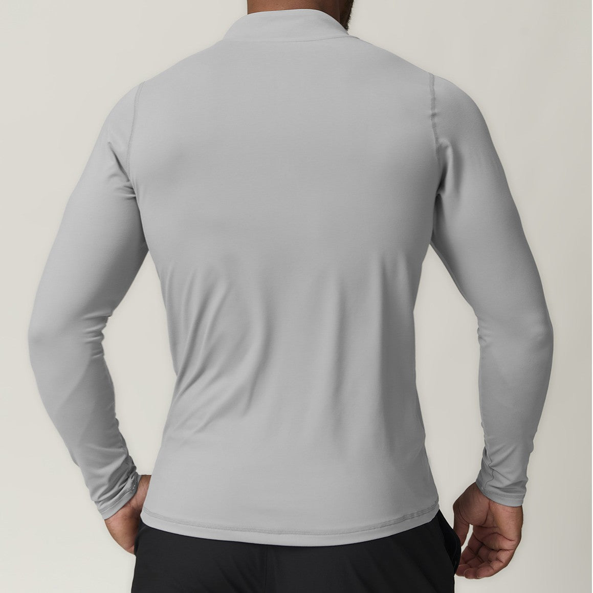 Men’s Half-Zip Long Sleeve Performance Training Top view 7