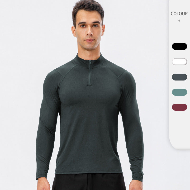 Men’s Half-Zip Performance Long Sleeve Training Top view 2