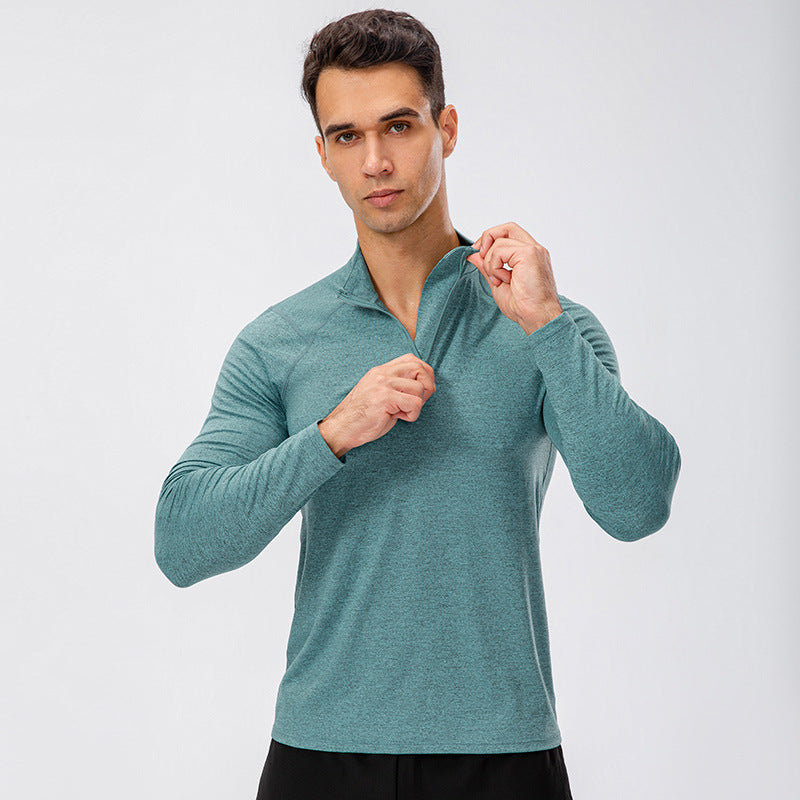 Men’s Half-Zip Performance Long Sleeve Training Top view 7