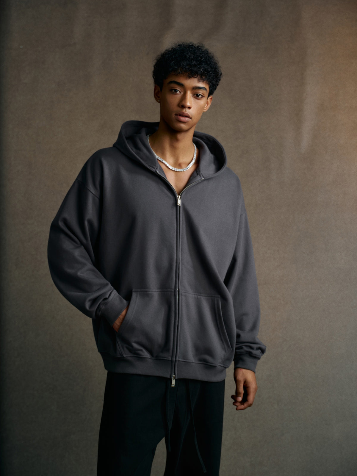 Men’s Heavyweight Fleece Zip Hoodie (445G) view 4