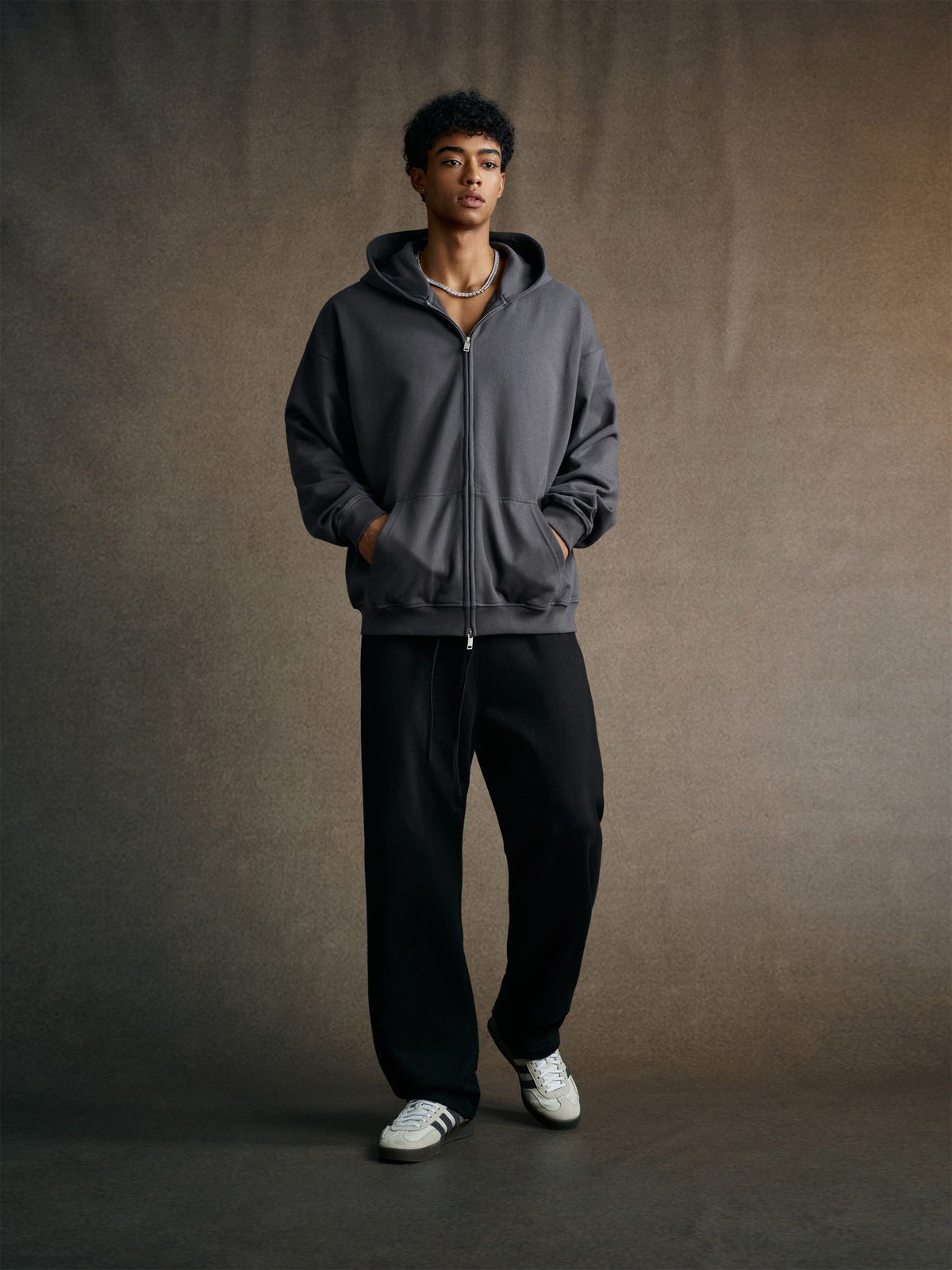 Men’s Heavyweight Fleece Zip Hoodie (445G) view 5