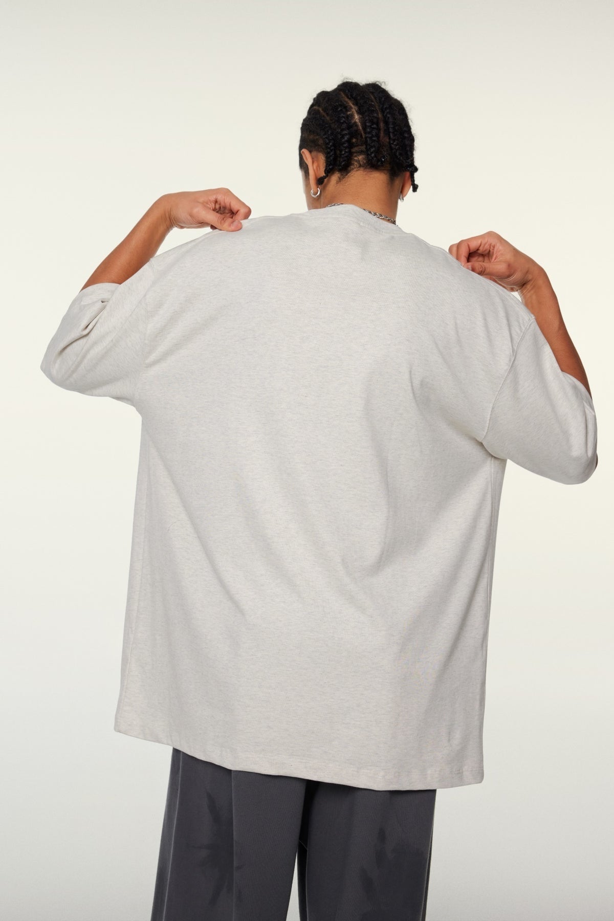 Men’s Heavyweight Oversized Cotton T-Shirt (345G) view 3