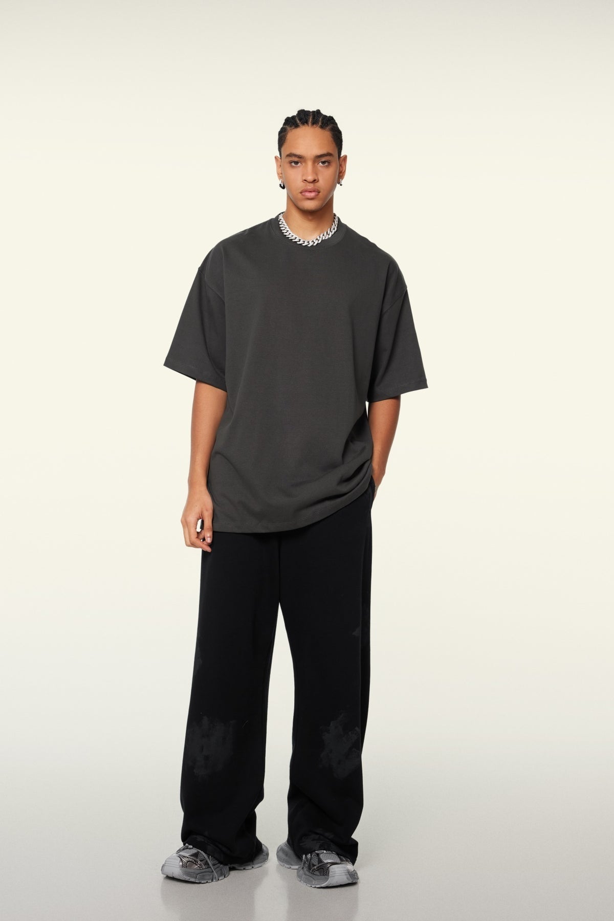 Men’s Heavyweight Oversized Cotton T-Shirt (345G) view 5
