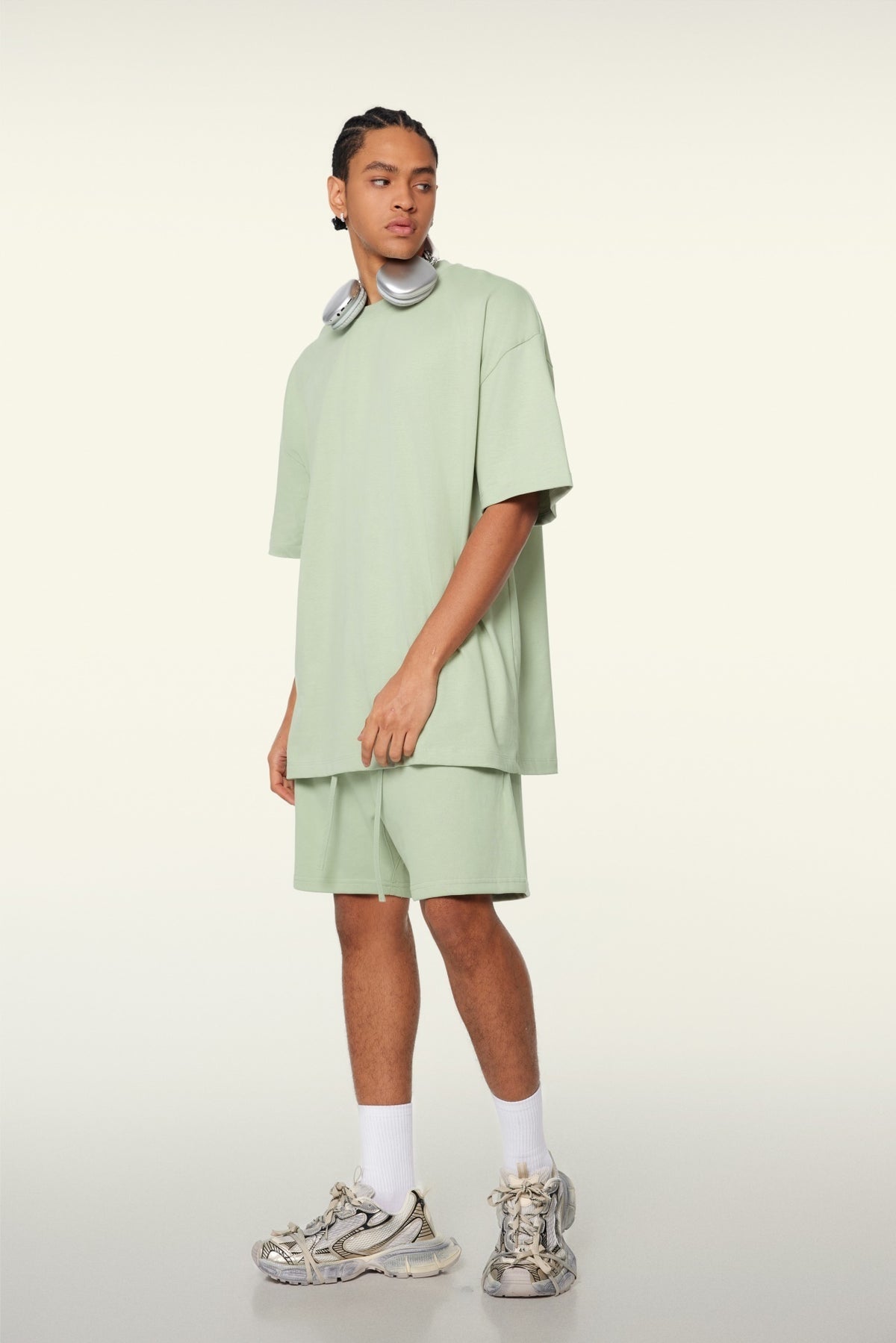 Men’s Heavyweight Oversized Cotton T-Shirt (345G) view 7
