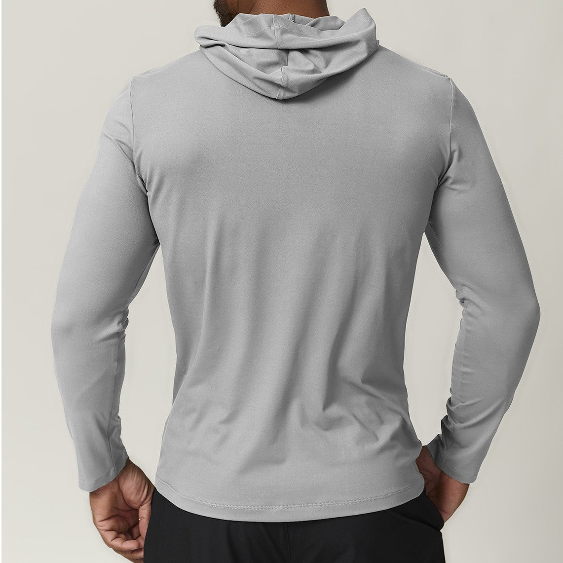 Men’s Performance Long Sleeve Hooded Training Shirt view 4