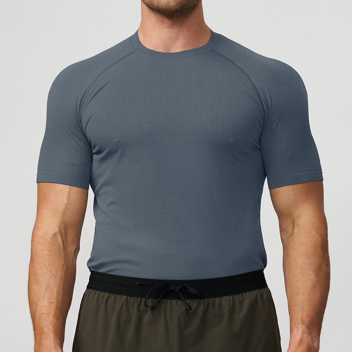 Men’s Seamless Quick-Dry Compression Training T-Shirt view 6