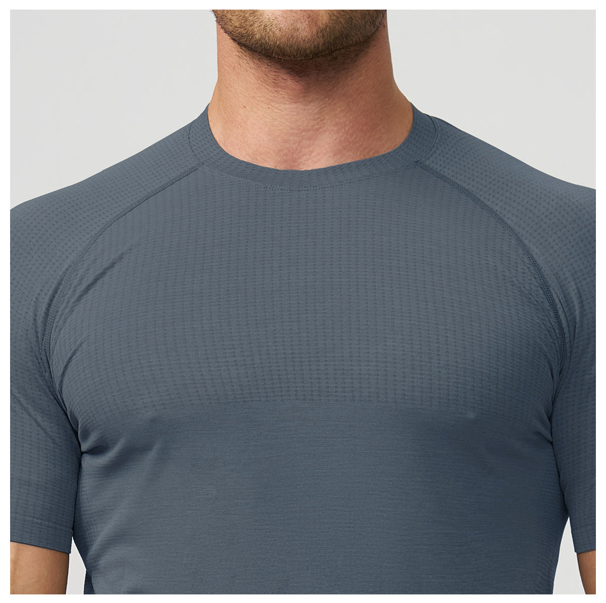 Men’s Seamless Quick-Dry Compression Training T-Shirt view 8