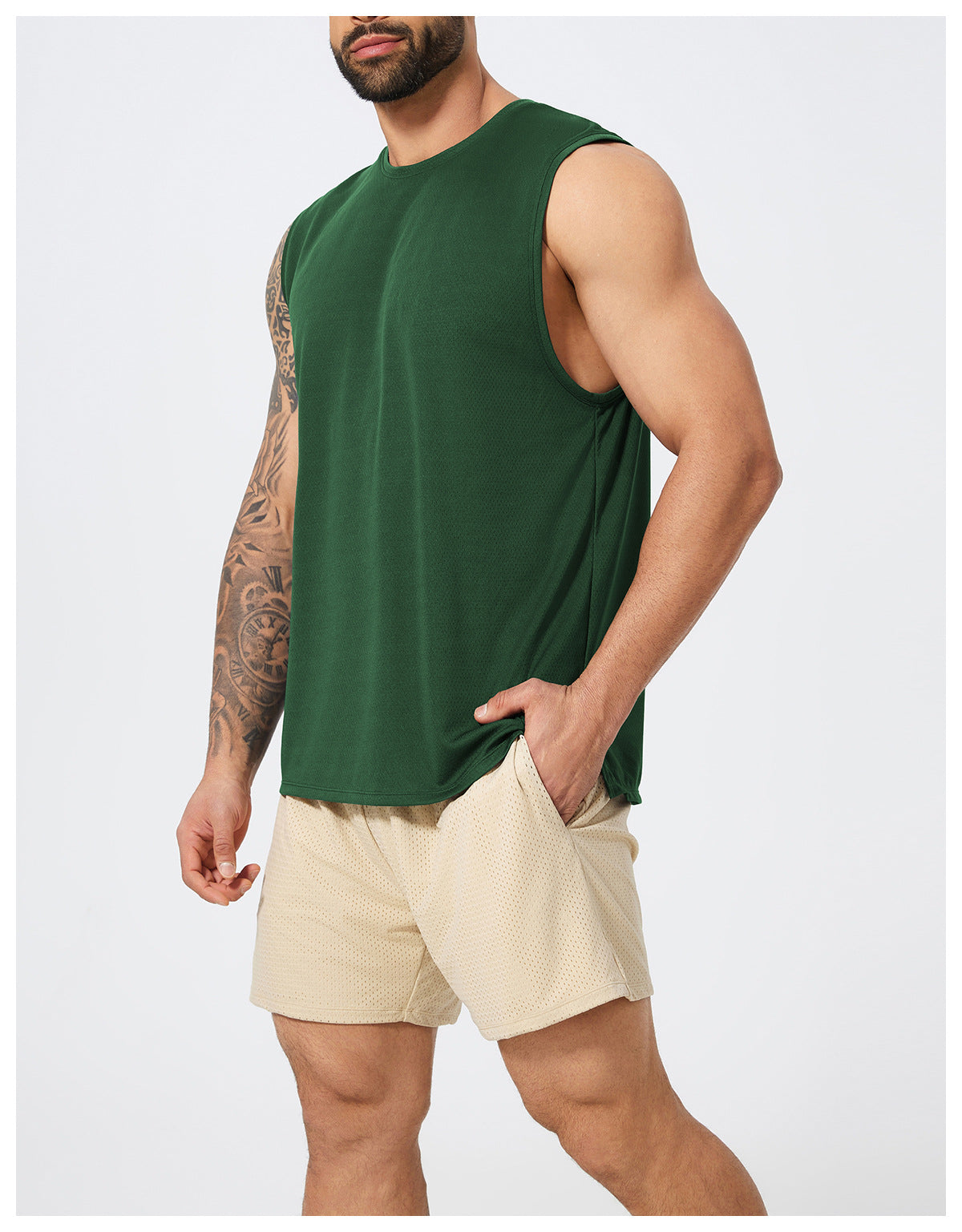 Men’s Sleeveless Quick-Dry Sports Tank Top view 2
