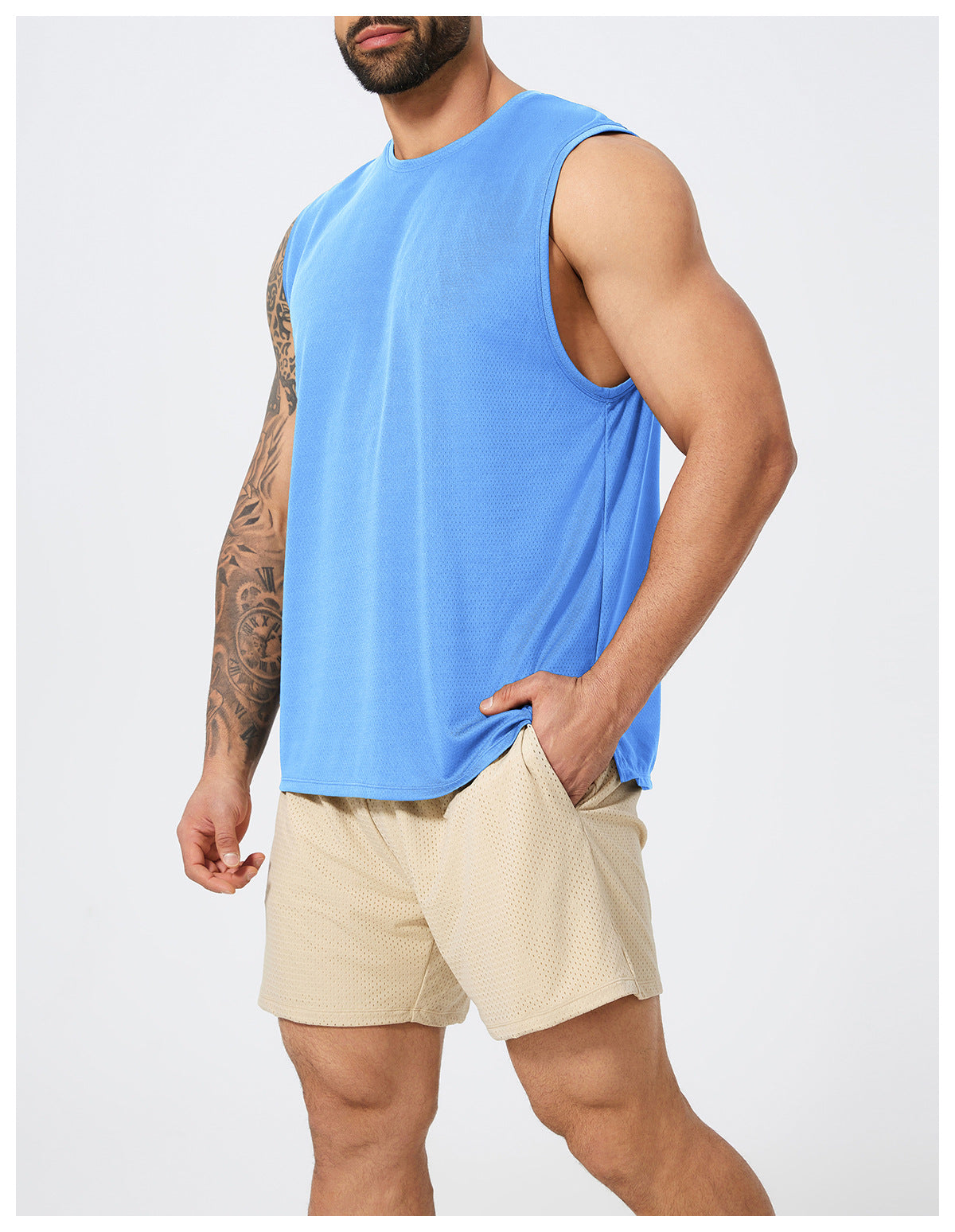 Men’s Sleeveless Quick-Dry Sports Tank Top view 3