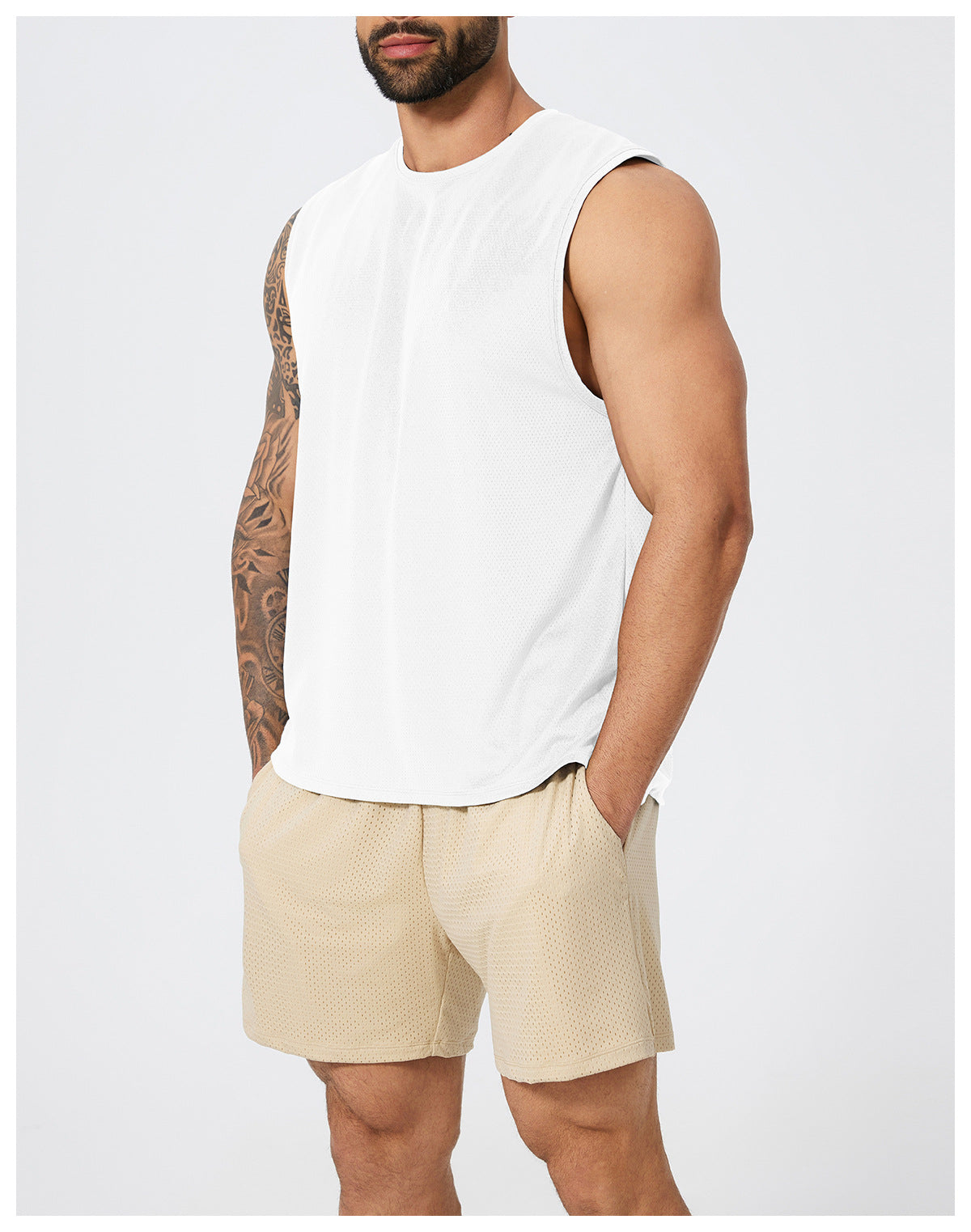 Men’s Sleeveless Quick-Dry Sports Tank Top view 5