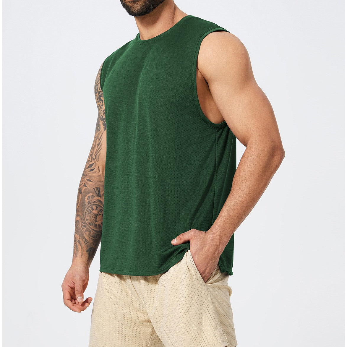Men’s Sleeveless Quick-Dry Sports Tank Top view 6
