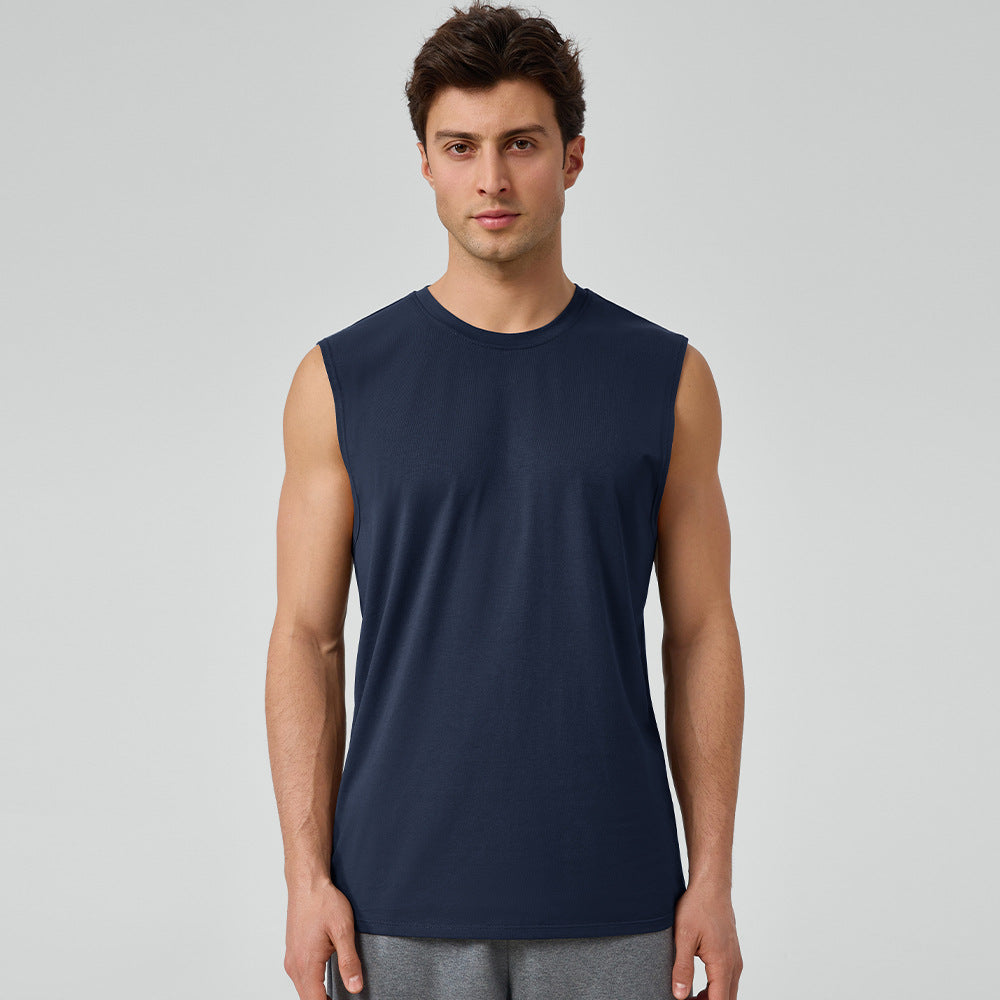 Men’s Sleeveless Tencel Breathable Training Tank Top view 4