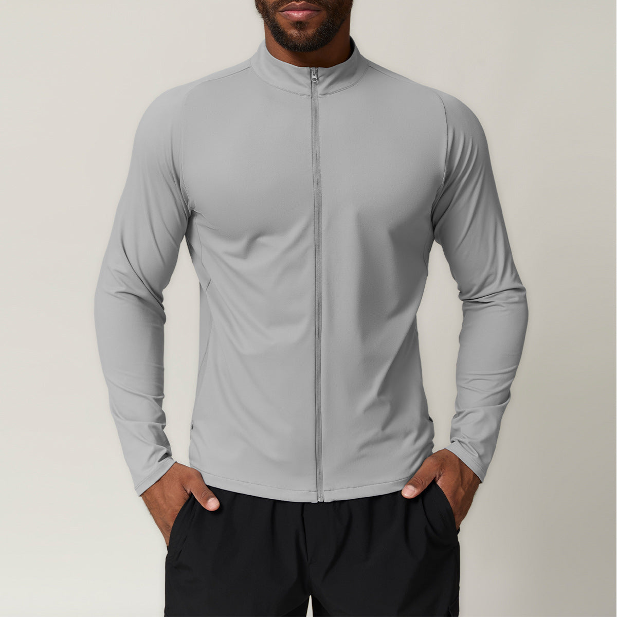 Men’s Stand Collar Full-Zip Training Jacket view 4