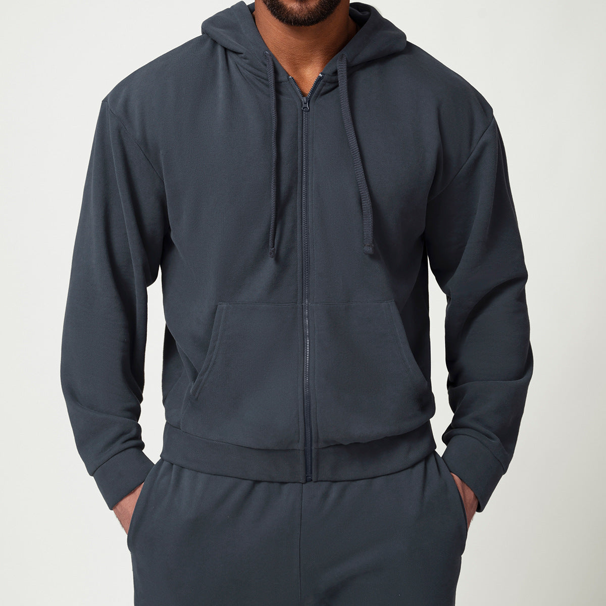 Men’s Zip-Up Hoodie Sweat Jacket view 2