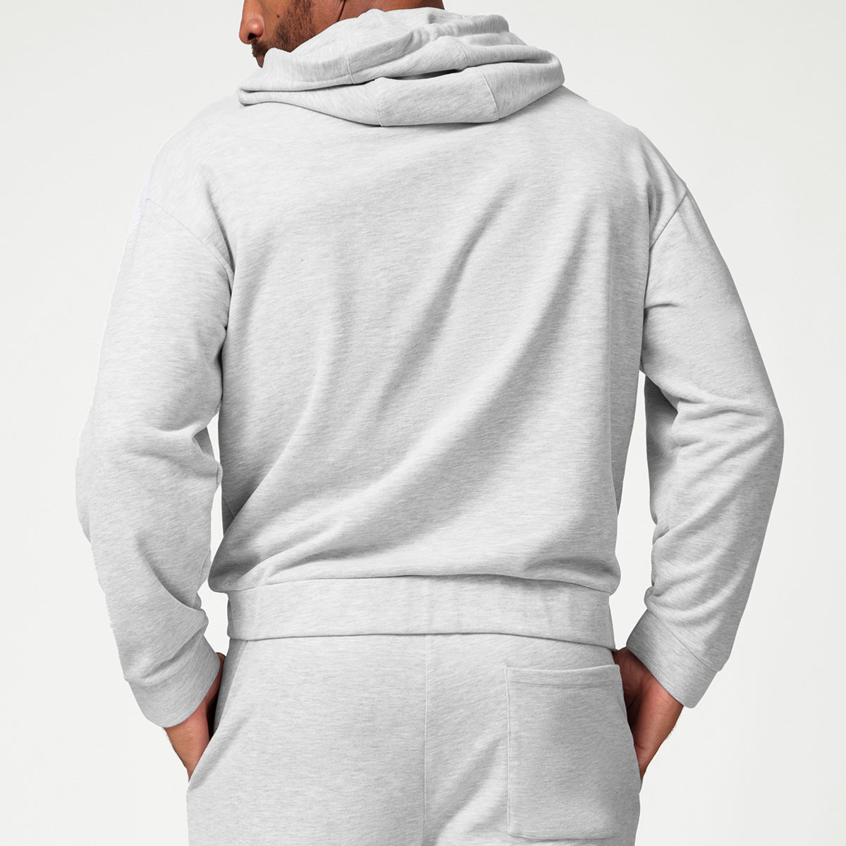 Men’s Zip-Up Hoodie Sweat Jacket view 8