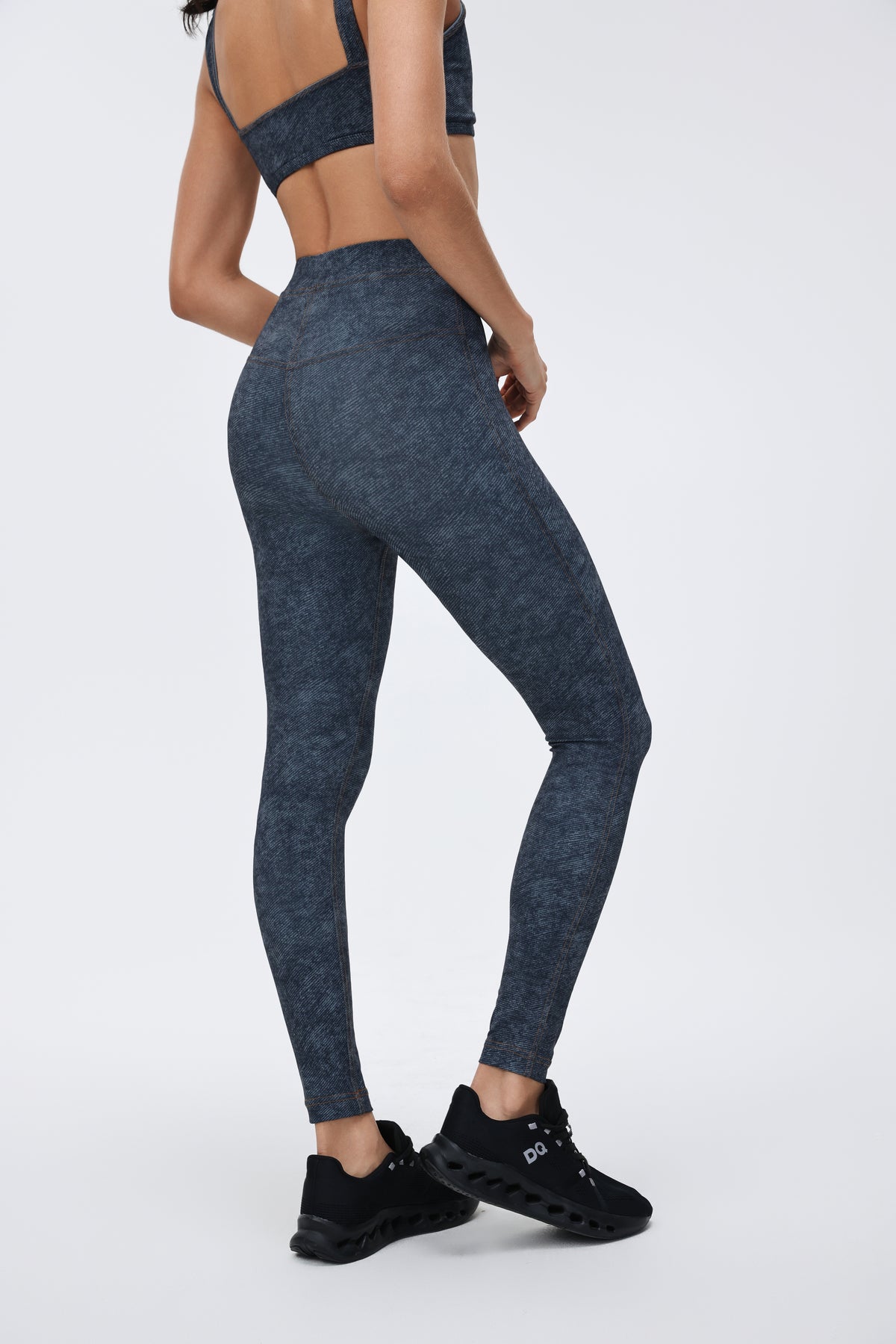 Tight Ultra High-waist Crop Pants Denim-style Print view 7