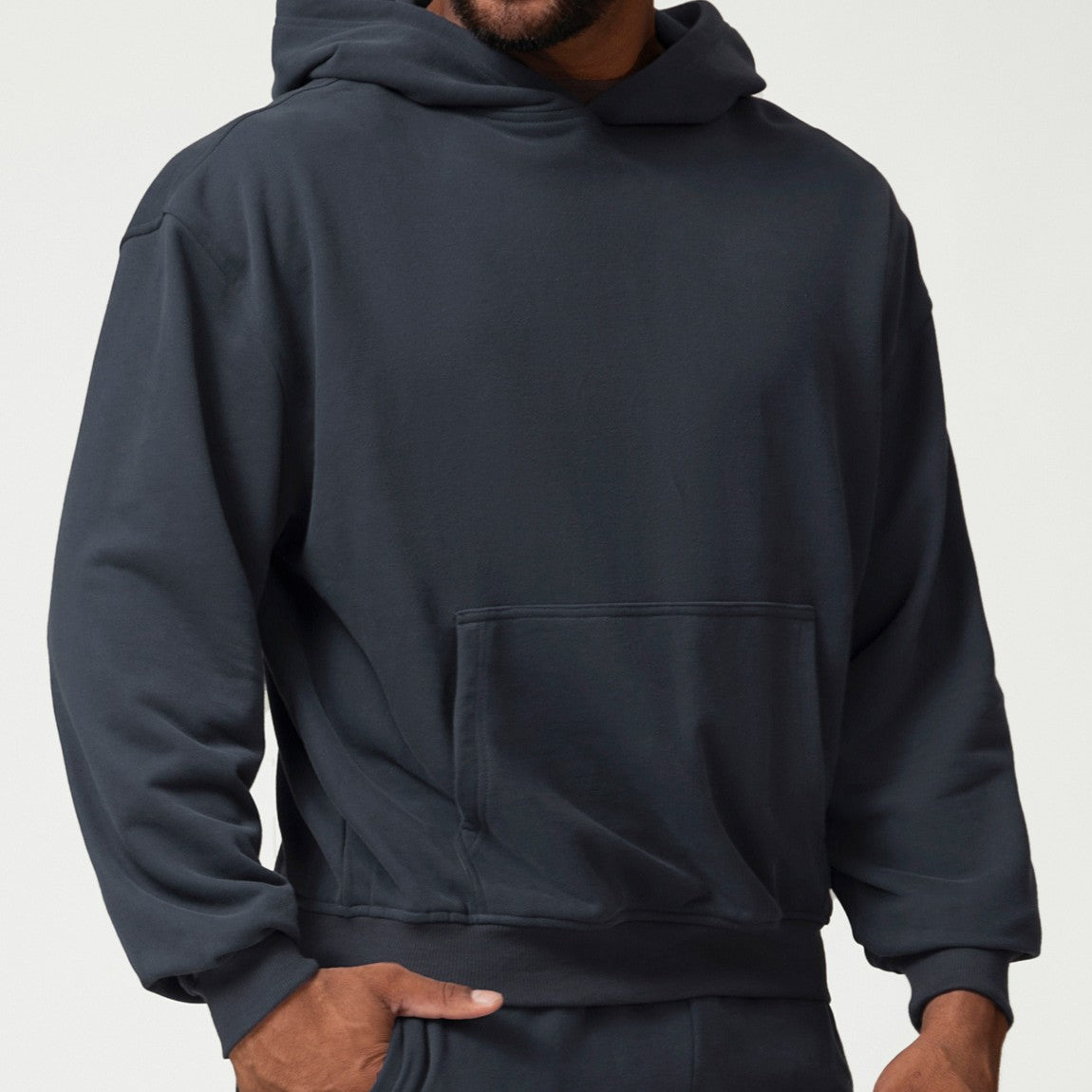 Unisex Cotton Blend Pullover Hoodie view 4