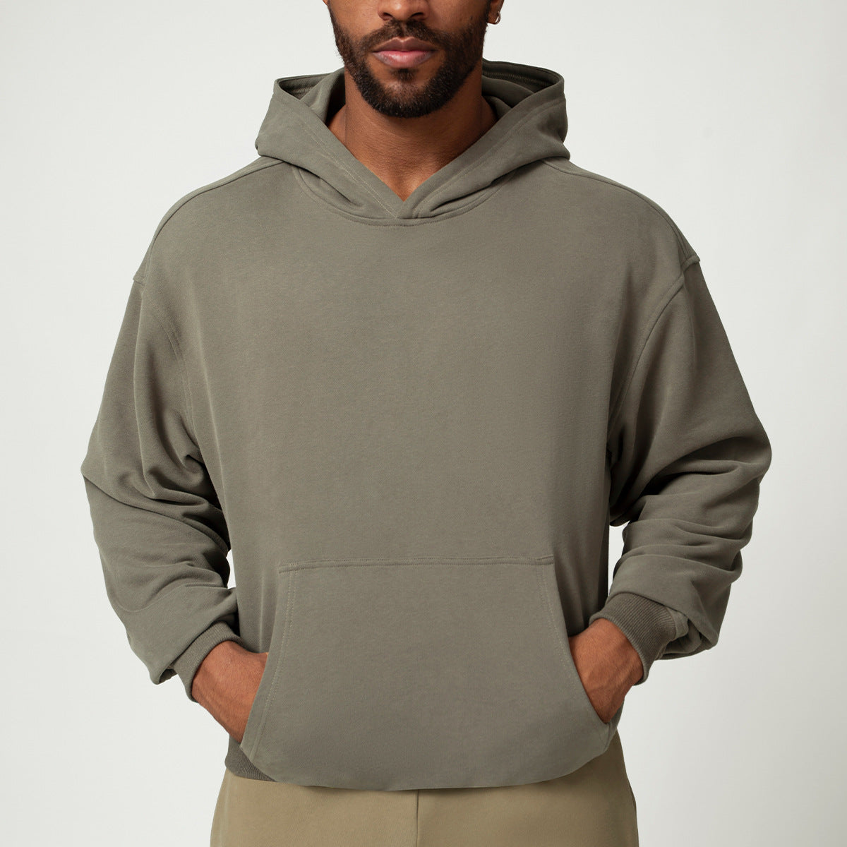 Unisex Cotton Blend Pullover Hoodie view 6