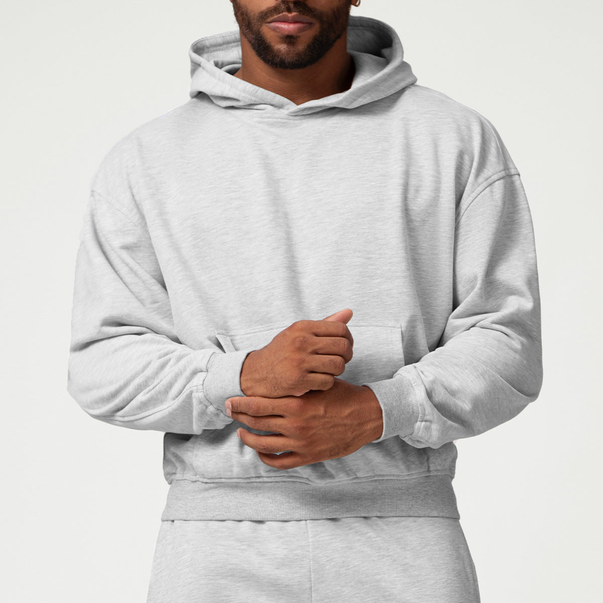 Unisex Cotton Blend Pullover Hoodie view 7