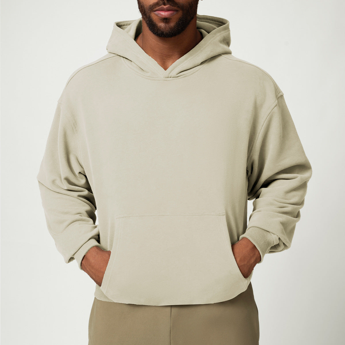 Unisex Cotton Blend Pullover Hoodie view 8