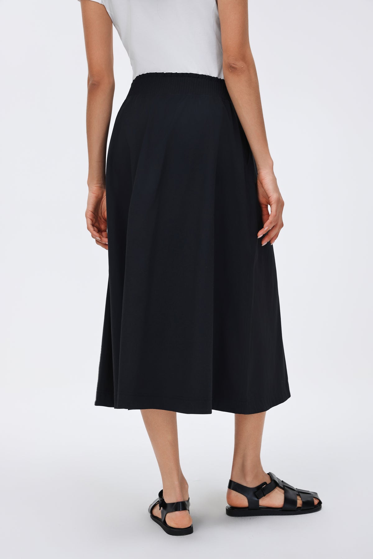 Waist Pleated Midi Skirt view 6